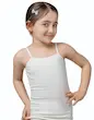 تاپ دخترانه بندی پنبه ساده سفید سیلکا 