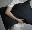 کاور بالش کلاغ -  -تک رنگ مشکی کلاسیک - تمام نخ پنبه ۱۰۰٪ ساده