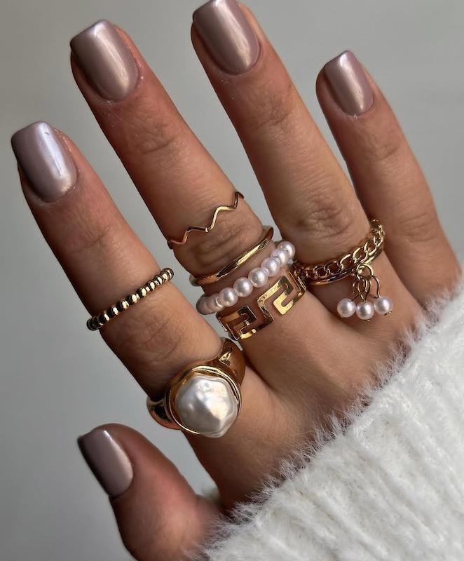 پک انگشتر مروارید طلایی (توضیحات مطالعه شود))