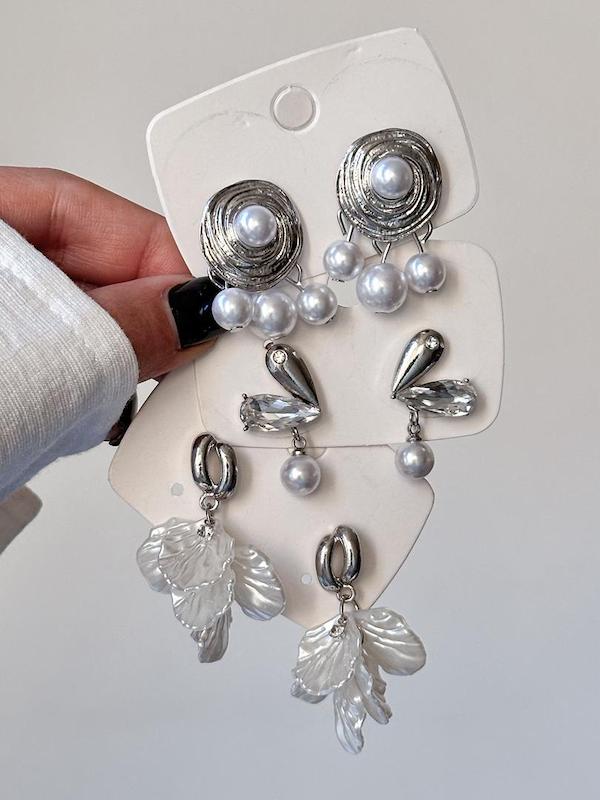 گوشواره مروارید صدفی (۵ مدل)