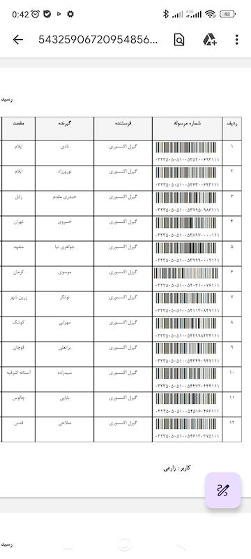 کد مرسوله های 20 اردیبهشت (توضیحات مطالعه شود)