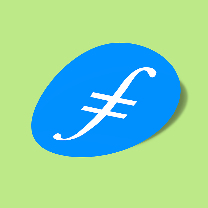 استیکر filecoin-fil-logo