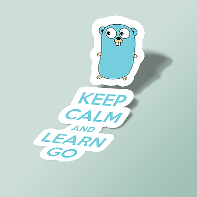 استیکر Keep calm and Learn Go