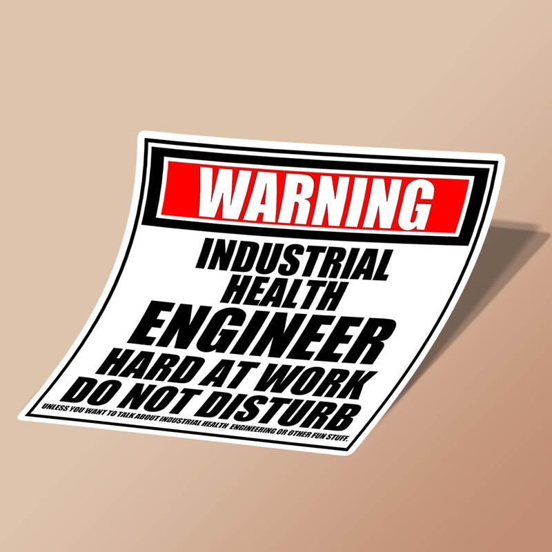 استیکر Warning Industrial