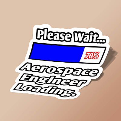 استیکر Please Wait - Aerospace Engineer Loading