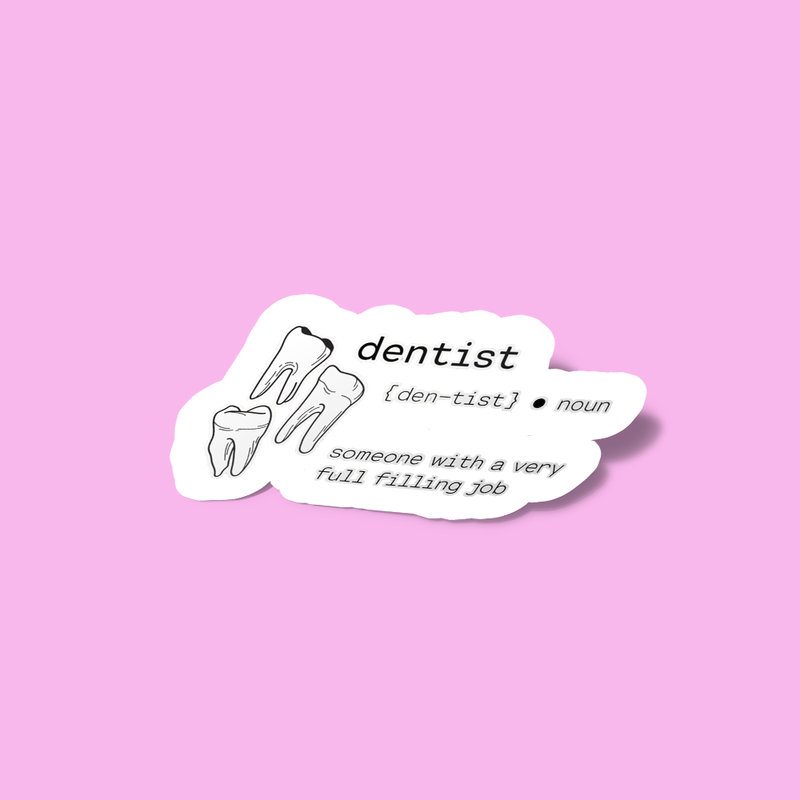 استیکر Dentist - definition
