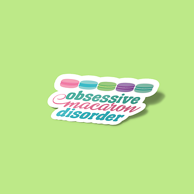 استیکر Obsessive Macaron Disorder