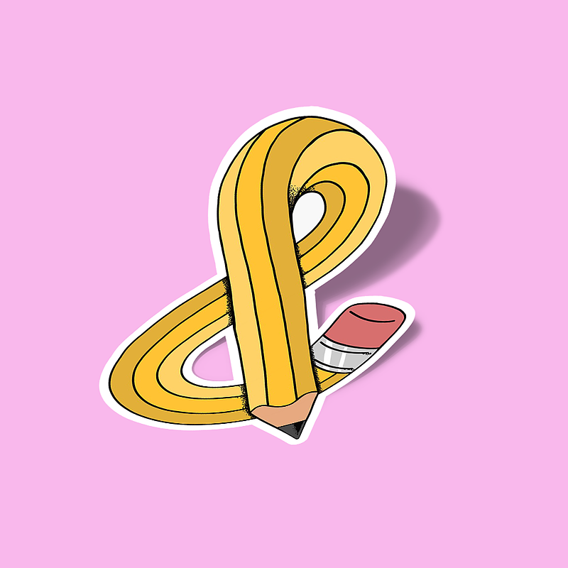 استیکر Pencil Ampersand