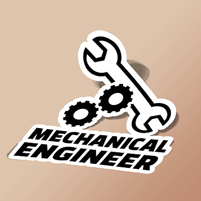 استیکر Mechanical engineer