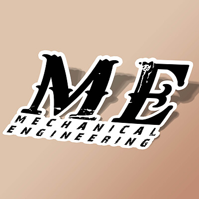 استیکر MECHANICAL ENGINEERING