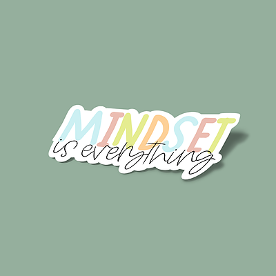 استیکر _mindset is everything_