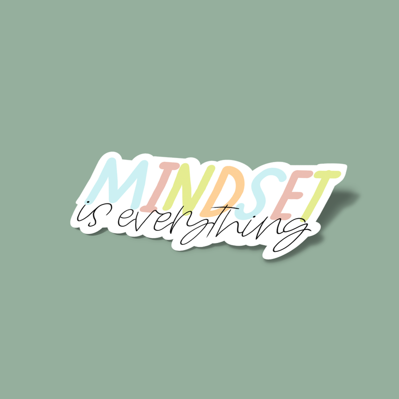 استیکر _mindset is everything_