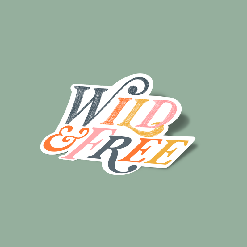 استیکر Wild and free_
