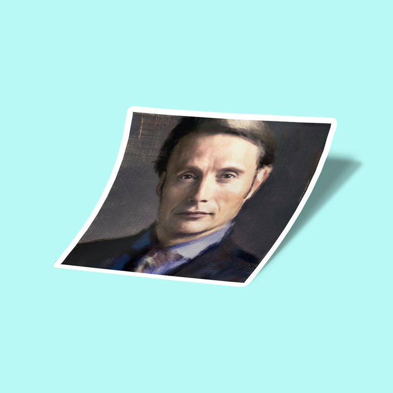 استیکر Hannibal Painted Fan Art Portrait Sticker
