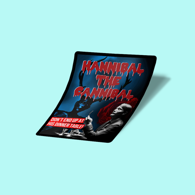 استیکر Hannibal the Cannibal - B-Movie Poster Sticker