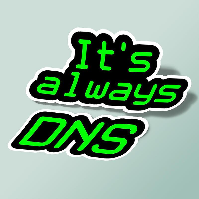 استیکر It's Always DNS
