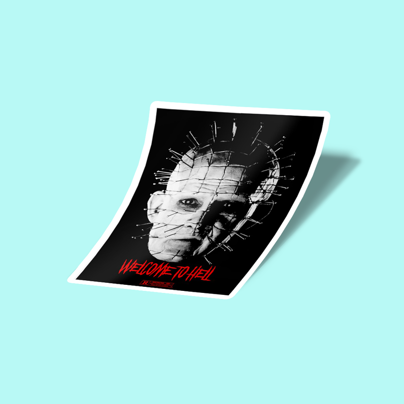استیکر Welcome to hell poster horror Sticker