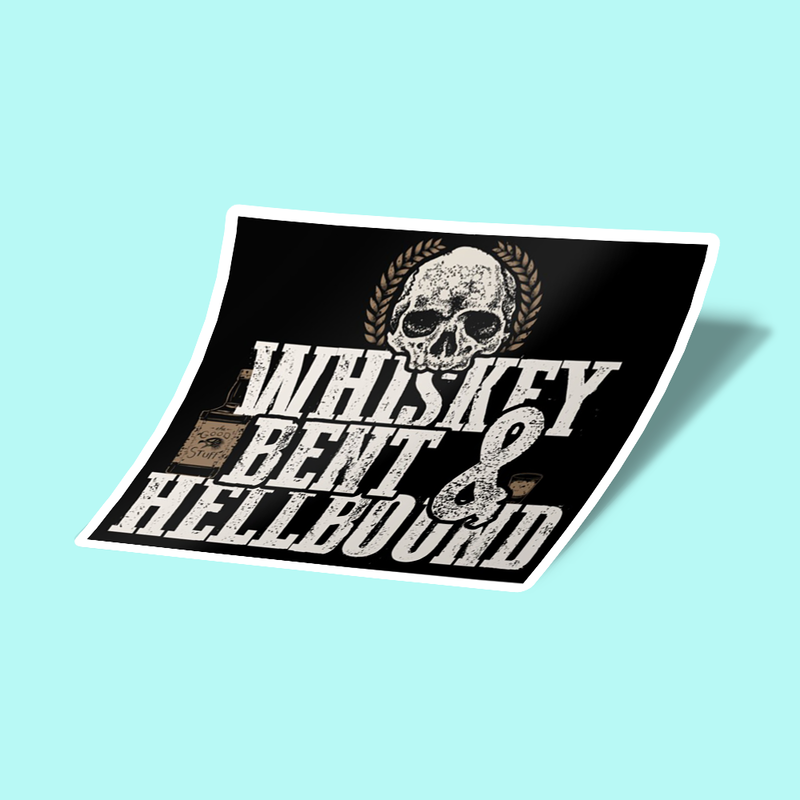 استیکر Whiskey Bent and Hellbound, Hellraiser Design