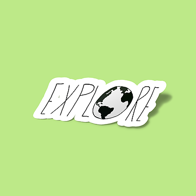 استیکر Explore the Globe Sticker