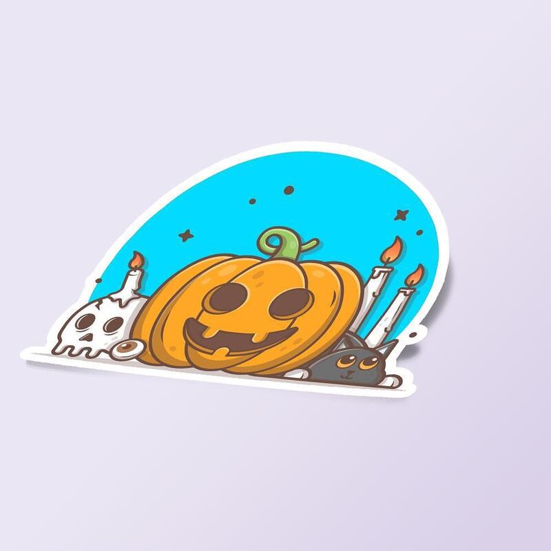 استیکر halloween design