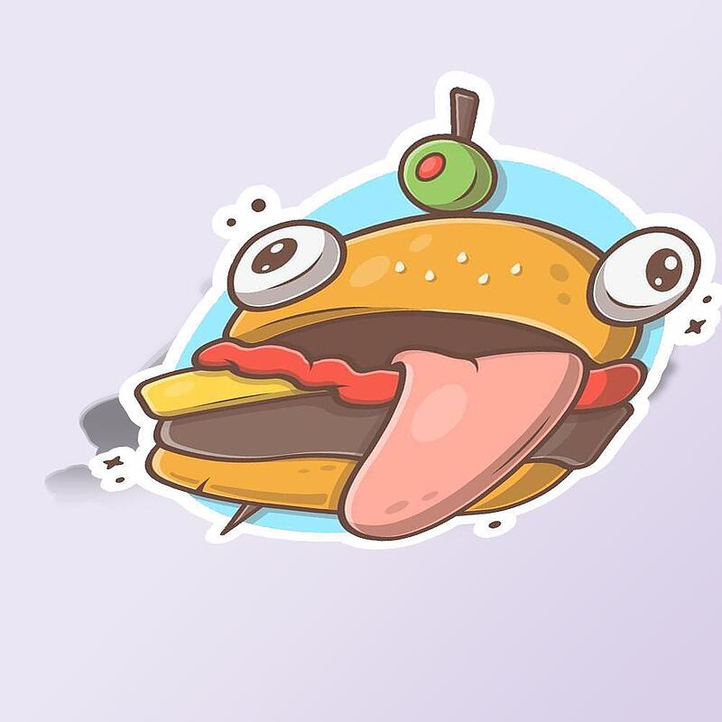 استیکر hungry burger