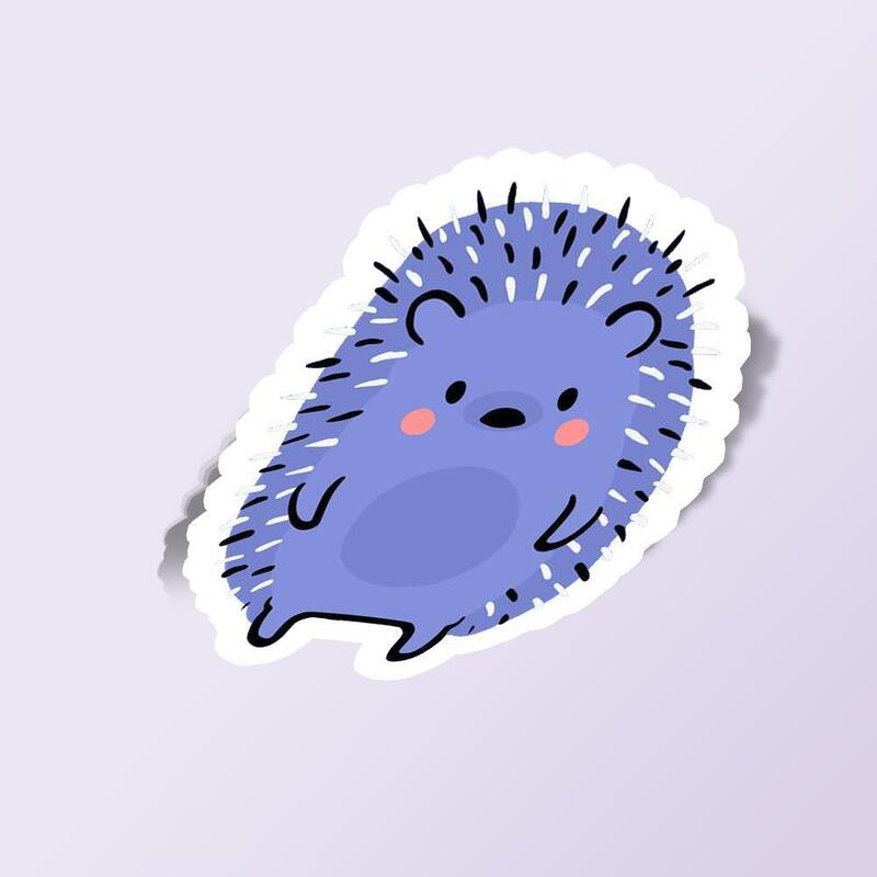 استیکر purple porcupine