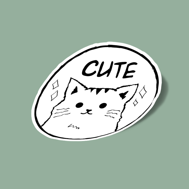 استیکر Cat - cute