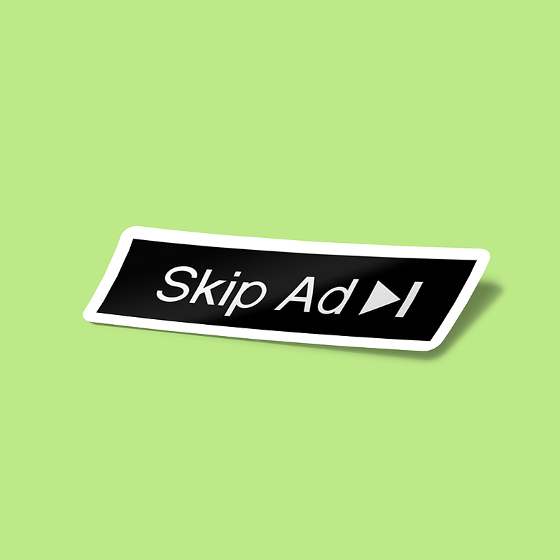 استیکر Skip Ad Sticker