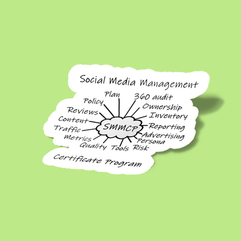 استیکر Social Media Management Certificate Program Swag Sticker