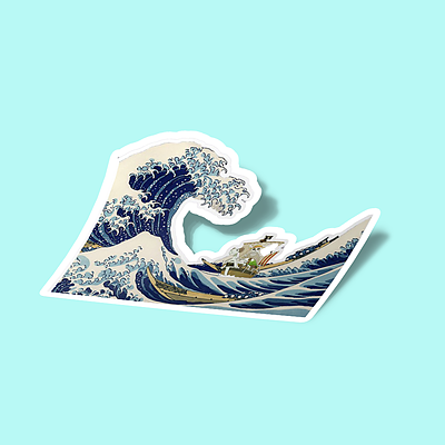 استیکر Going Merry Wave Sticker