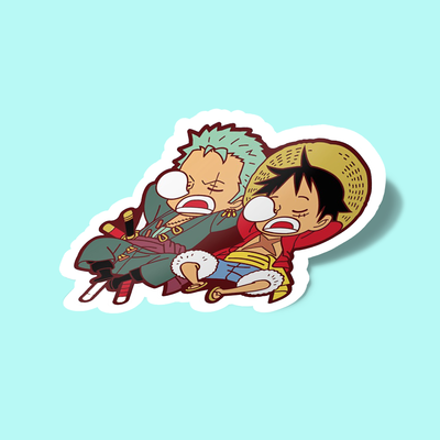 استیکر Luffy and zoro are sleeping Sticker