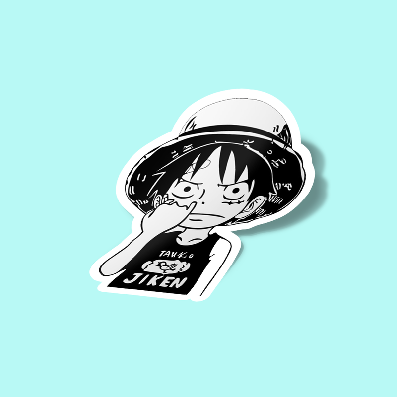استیکر One Piece Luffy Picking Nose Classic Sticker