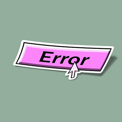 استیکر Error