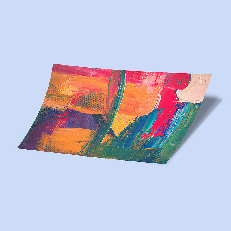 کارت استیکر colorful oil painting
