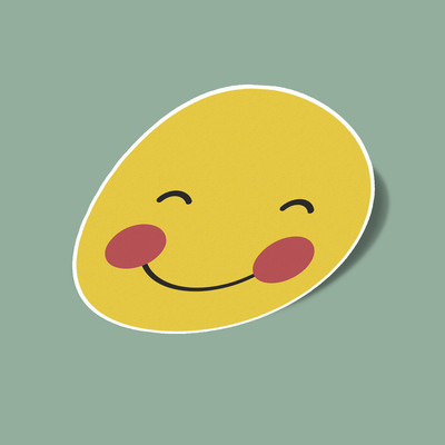 استیکر Blush emoji
