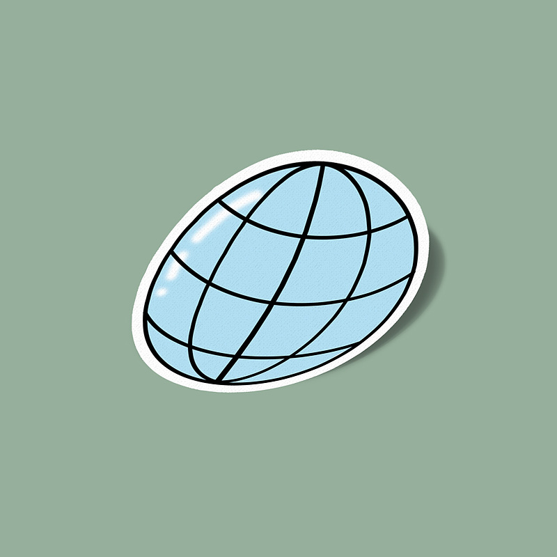 استیکر Travel Globe