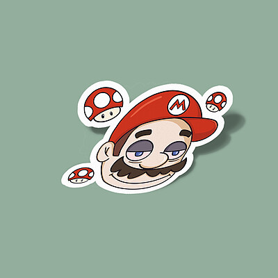 استیکر Real Mario