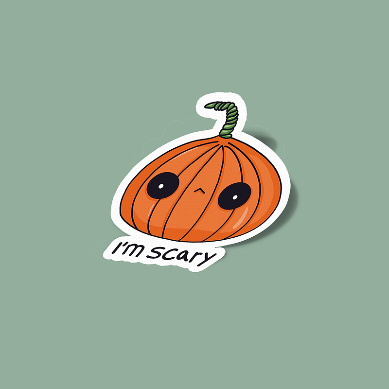 استیکر Scary Pumpkin