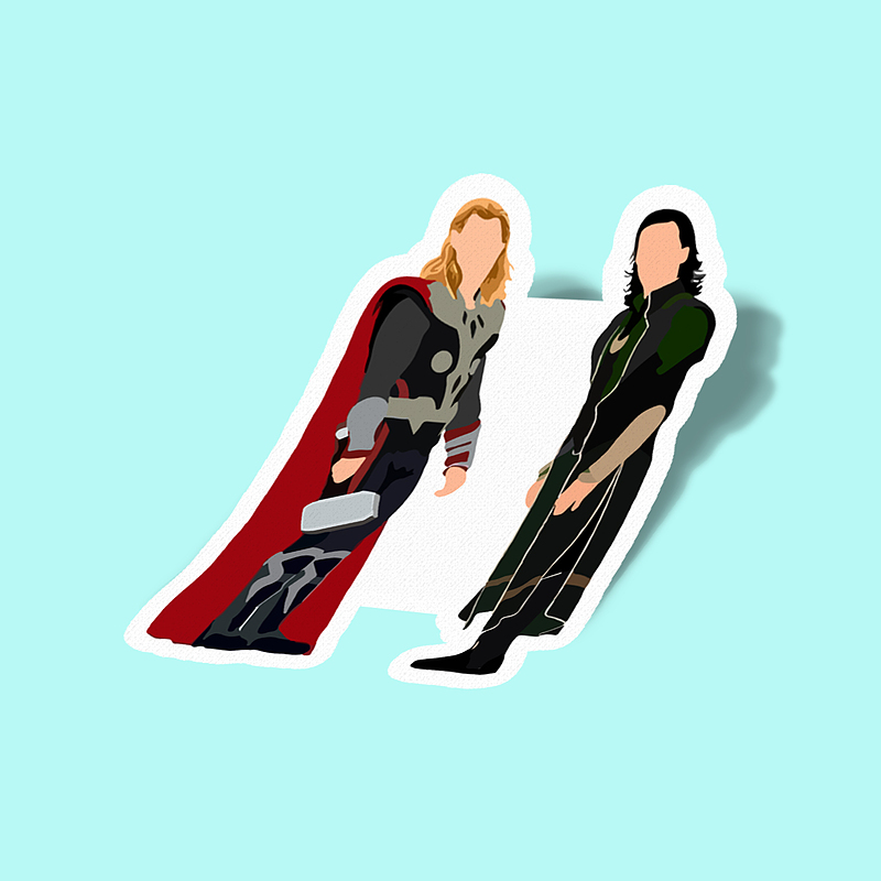 استیکر Thor-4 With Loki  