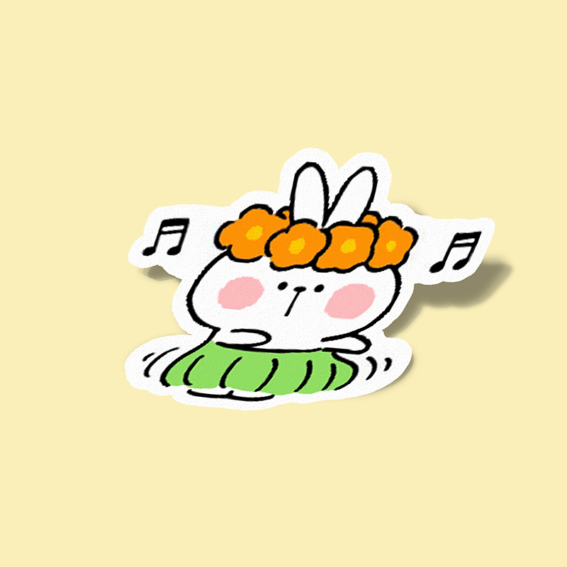 استیکر Spoiled Rabbit-5 Dancing 