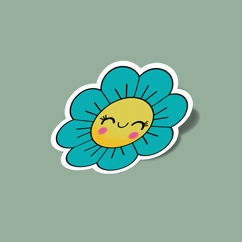 استیکر Happy Flower