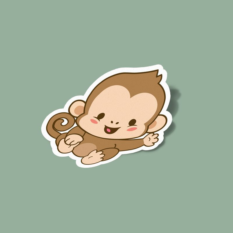 استیکر Cute Monkey