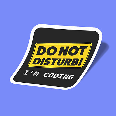 استیکر Computer Eng-17 DO NOT DISTURB  