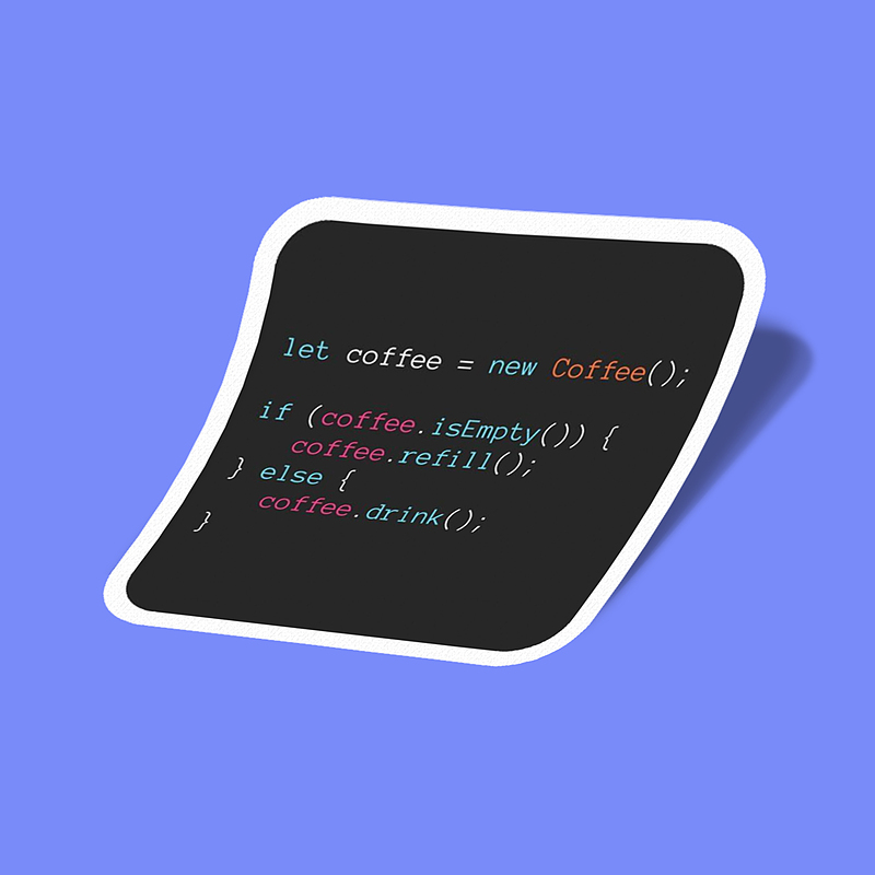 استیکر Computer Eng-21 Coffee 