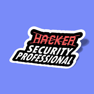 استیکر Computer Eng-22 not Hacker Security Professional  