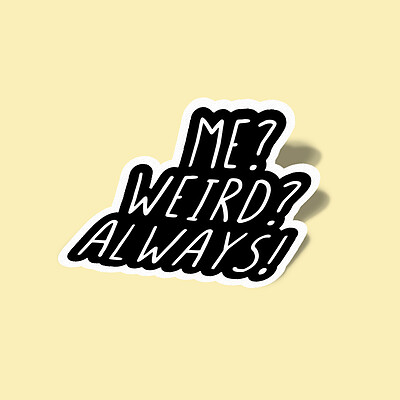 استیکر Weird