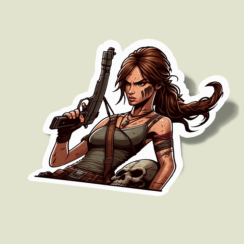 استیکر Tomb Raider-5 Lara Croft