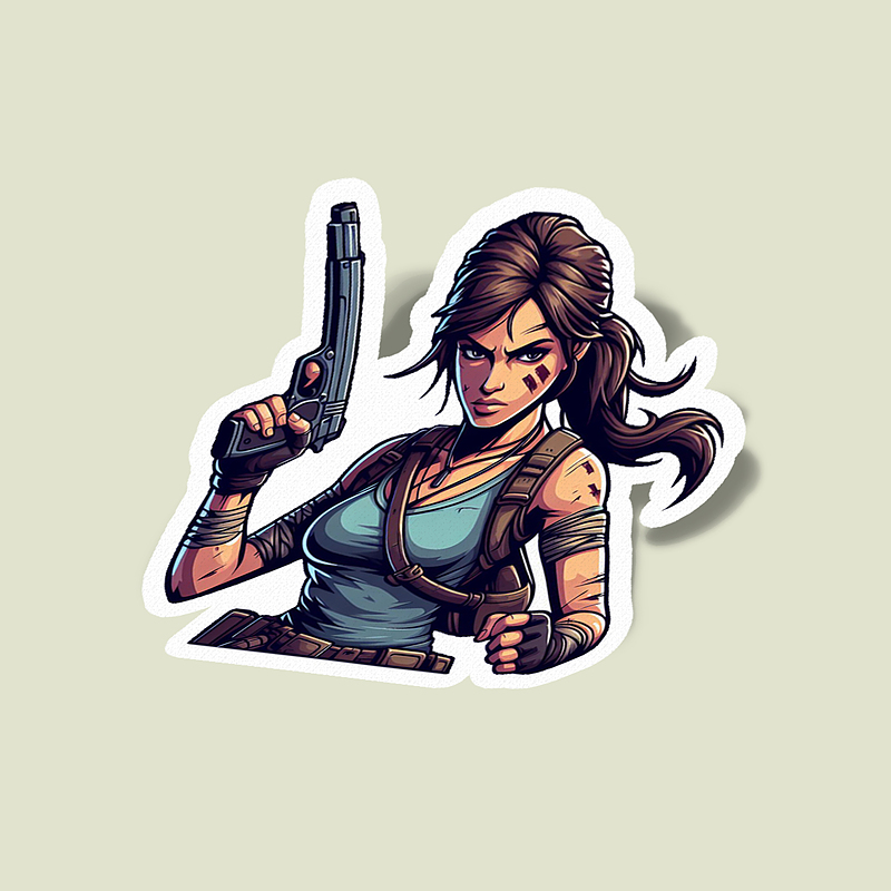 استیکر Tomb Raider-6 Lara Croft