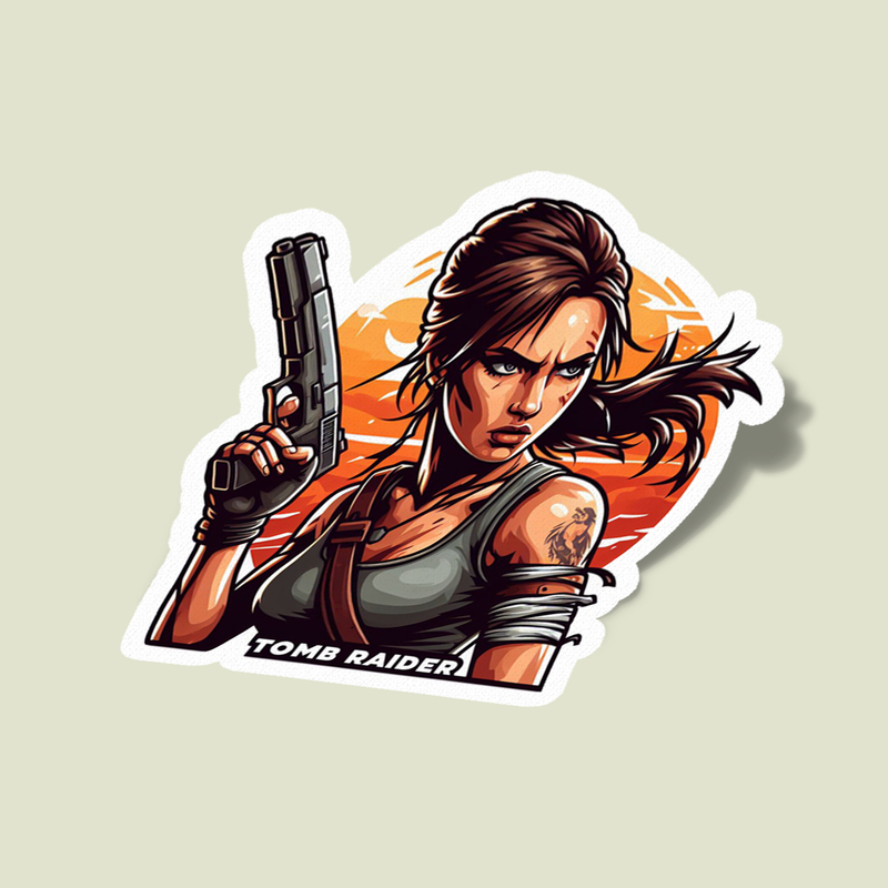 استیکر Tomb Raider-7 Lara Croft