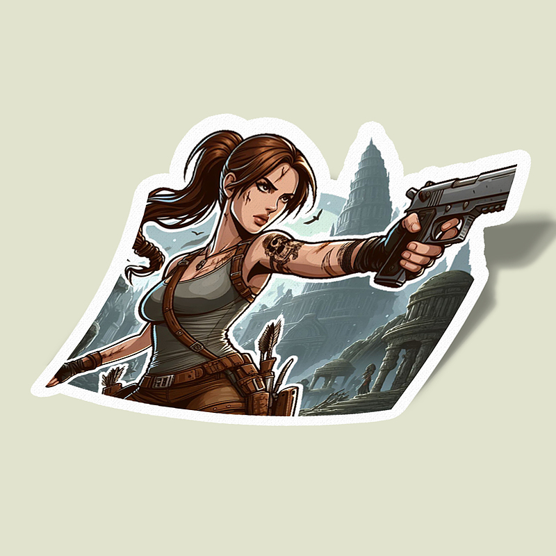 استیکر Tomb Raider-8 Lara Croft